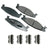 Akebono ACT632 Disc Brake Pad Set - Front