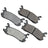 Akebono ACT636 Disc Brake Pad Set - Rear
