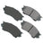 Akebono ACT643 Disc Brake Pad Set - Front