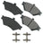 Akebono ACT659 Disc Brake Pad Set - Front