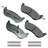 Akebono ACT674 Disc Brake Pad Set - Rear