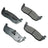 Akebono ACT711 Disc Brake Pad Set - Rear