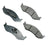 Akebono ACT712 Disc Brake Pad Set - Front