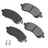 Akebono ACT722 Disc Brake Pad Set - Front