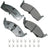 Akebono ACT730 Disc Brake Pad Set - Front