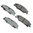 Akebono ACT732 Disc Brake Pad Set - Rear