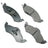 Akebono ACT746 Disc Brake Pad Set - Front