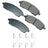 Akebono ACT757 Disc Brake Pad Set - Rear