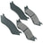 Akebono ACT758 Disc Brake Pad Set - Front