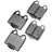 Akebono ACT771 Disc Brake Pad Set - Rear