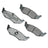Akebono ACT782 Disc Brake Pad Set - Rear