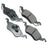 Akebono ACT816 Disc Brake Pad Set - Front