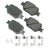 Akebono ACT817A Disc Brake Pad Set - Front