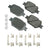 Akebono ACT817B Disc Brake Pad Set - Front