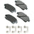 Akebono ACT822A Disc Brake Pad Set - Front