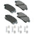 Akebono ACT822B Disc Brake Pad Set - Front