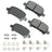Akebono ACT828A Disc Brake Pad Set - Rear