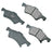 Akebono ACT857 Disc Brake Pad Set - Front