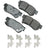 Akebono ACT863A Disc Brake Pad Set - Rear