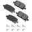 Akebono ACT865A Disc Brake Pad Set - Rear