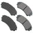 Akebono ACT867 Disc Brake Pad Set - Front