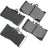 Akebono ACT870 Disc Brake Pad Set - Front