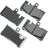 Akebono ACT871 Disc Brake Pad Set - Rear