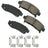 Akebono ACT883 Disc Brake Pad Set - Rear