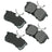 Akebono ACT886 Disc Brake Pad Set - Rear