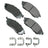 Akebono ACT888A Disc Brake Pad Set - Front