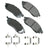 Akebono ACT888B Disc Brake Pad Set - Front