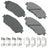 Akebono ACT906C Disc Brake Pad Set - Front