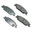 Akebono ACT922 Disc Brake Pad Set - Rear