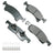 Akebono ACT934 Disc Brake Pad Set - Front