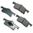 Akebono ACT935 Disc Brake Pad Set - Rear