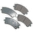Akebono ACT957 Disc Brake Pad Set - Front