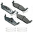 Akebono ACT963 Disc Brake Pad Set - Rear