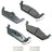 Akebono ASP1012A Disc Brake Pad Set - Rear