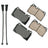 Akebono ASP1129 Disc Brake Pad Set - Rear