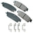 Akebono ASP1194A Disc Brake Pad Set - Rear