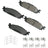 Akebono ASP1508A Disc Brake Pad Set - Front