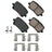 Akebono ASP1766 Disc Brake Pad Set - Rear