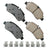 Akebono ASP1775 Disc Brake Pad Set - Rear
