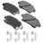 Akebono ASP822B Disc Brake Pad Set - Front