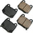 Akebono ASP961 Disc Brake Pad Set - Rear