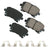 Akebono EUR1018A Disc Brake Pad Set - Rear