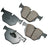 Akebono EUR1042A Disc Brake Pad Set - Rear