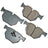 Akebono EUR1042 Disc Brake Pad Set - Rear