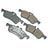 Akebono EUR1060 Disc Brake Pad Set - Rear