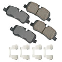 Akebono EUR1099A Disc Brake Pad Set - Rear